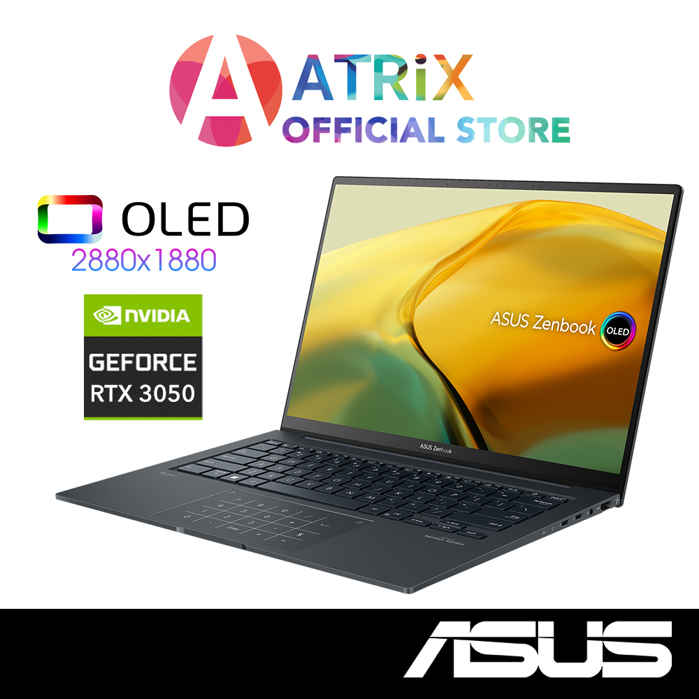 【Same Day Delivery】ASUS Zenbook 14X UX3404VC-M9096W | 14.5" OLED | i9-13900H | RTX 3050 | 16GB | 1TB | 2Y