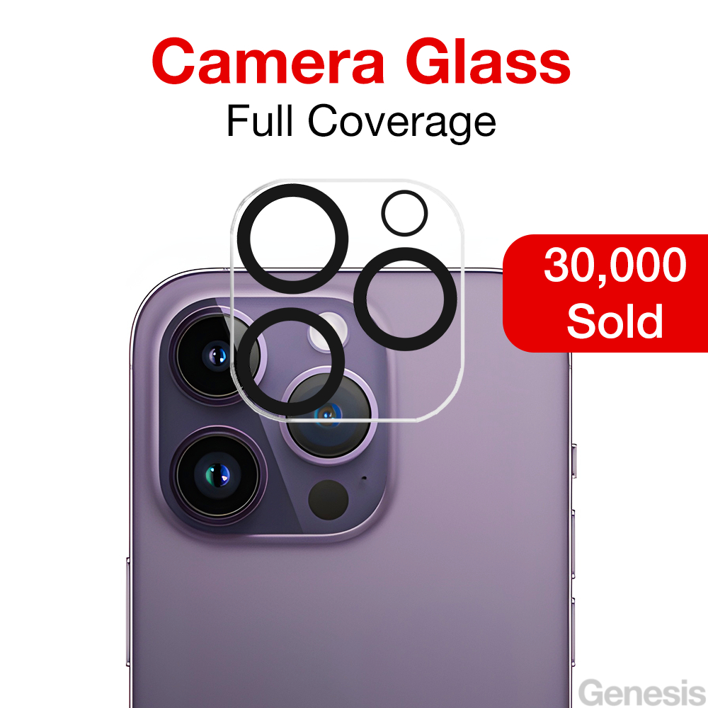 Genesis iPhone Camera Lens Protector 14 Pro Max/ 13/ 12 Plus Metal Ring Cover