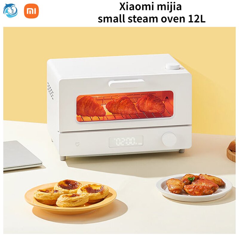 Xiaomi Mijia Mi home Smart Steam Small Oven 12L Household Multifunctional Desktop Baking Intelligent Temperature Control All-In-gift&amp;小米 米家 智能 蒸汽 小烤箱 12L 小型 家用 多功能 台式 烘焙 智能 控温蒸一体机