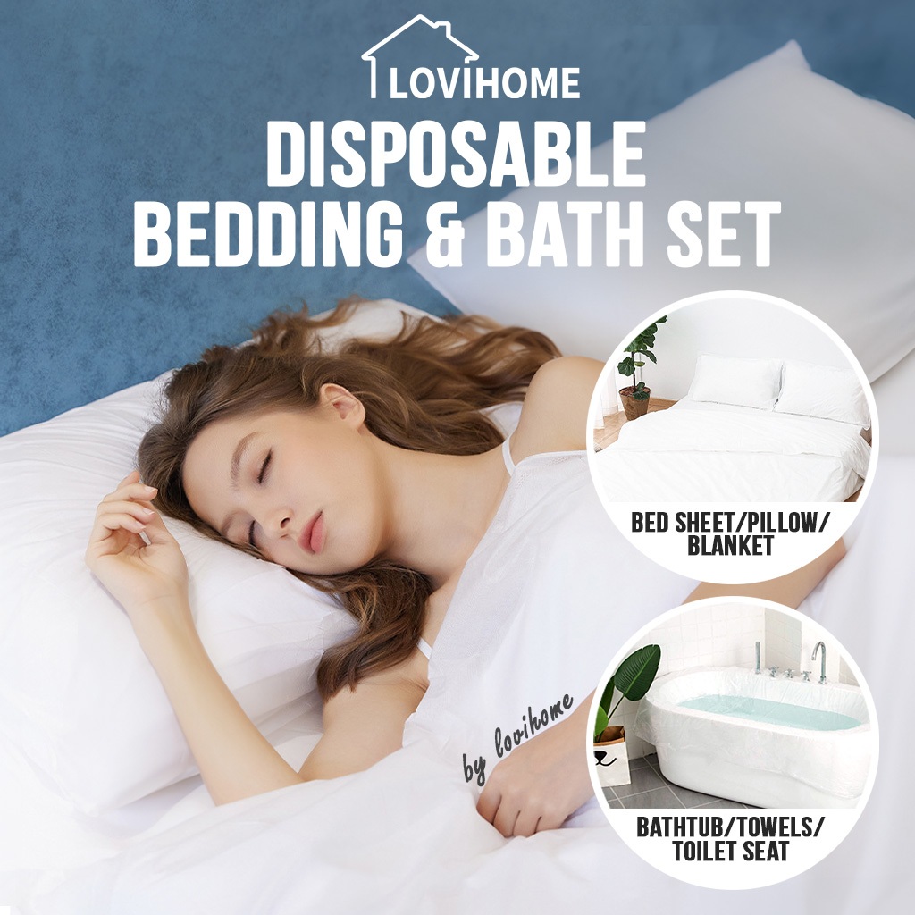 SG Travel Disposable Bedding & Towel Set